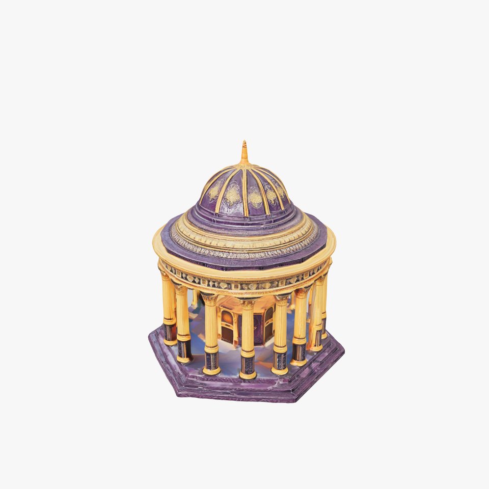 Ornate Golden Pavilion model pack